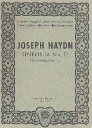 Symphonie Nr. 12 E-Dur Hob. 1 : 12 - Partitur - HAYDN - Partition