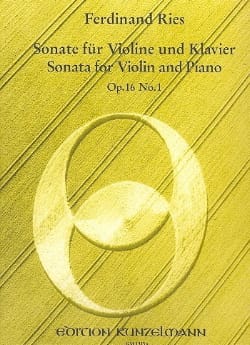 Sonate op. 16 n° 1 Ferdinand Ries Partition Violon