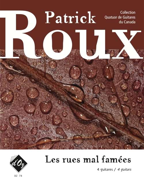 Les Rues Mal Famées - 4 Guitares Patrick Roux Partition