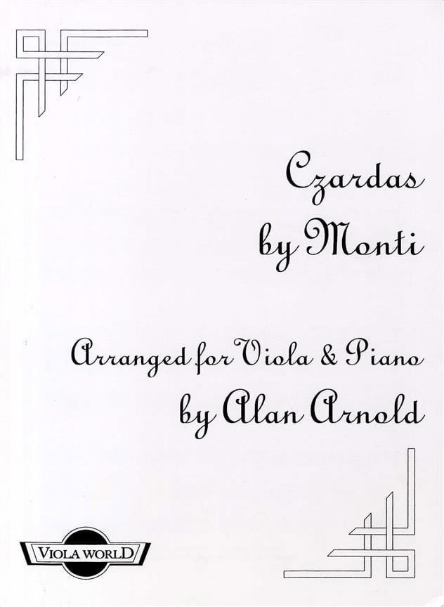 Czardas - Alto Vittorio Monti Partition Alto