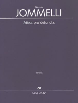 Missa pro defunctis Niccolo Jommelli Partition Grand format