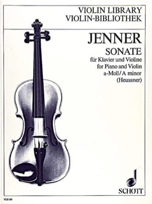 Sonate la mineur Gustav Jenner Partition Violon