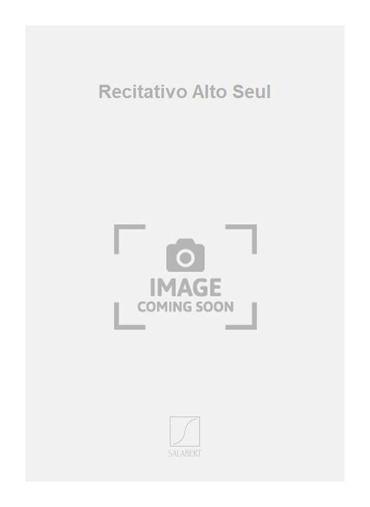 Recitativo Marius Constant Partition Alto