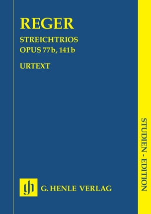 Streichtrios op. 77b - 141b Max Reger Partition Petit format