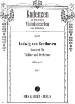 Cadences Concerto en Ré Maj. Op.61 de Beethoven Partition Violon