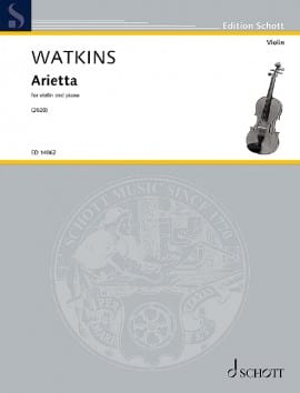 Arietta Huw Watkins Partition Violon