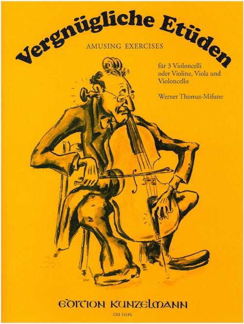 Vergnügliche Etüden - 3 Cellos o. Violine Viola Cello