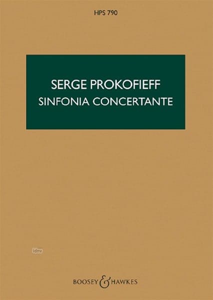 Symphonie concertante op. 125 - Score PROKOFIEV Partition Petit format