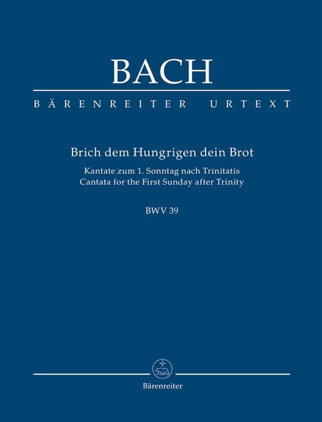 Cantate BWV 39 - Score BACH Partition Petit format