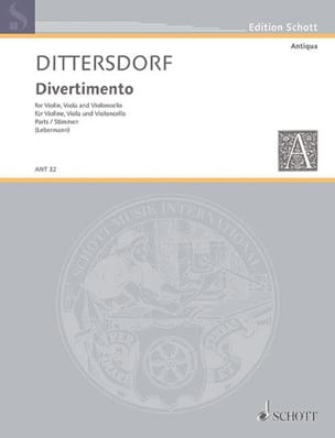 Divertimento - Stimmen Carl Ditters von Dittersdorf Partition Trios