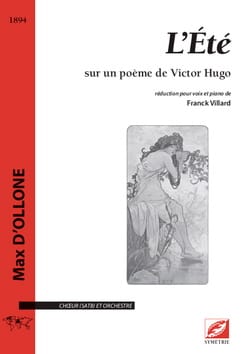 L'Été - Conducteur Max D'Ollone Partition Grand format