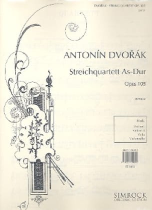Quatuor à cordes op. 105 Lab majeur - Parties - DVORAK - Partition