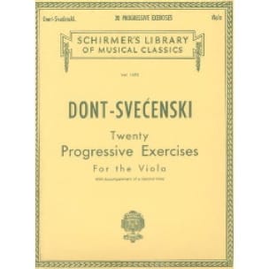 20 Progressive exercices - Viola - Dont Jacob / Svecenski L.