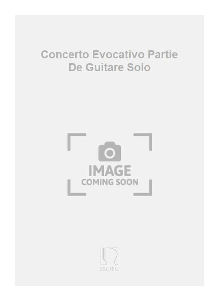 Concierto Evocativo Ernesto Cordero Partition Guitare