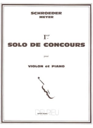 Solo de Concours n° 1 en Sol Majeur - Schroeder Hermann / Meyer Jean