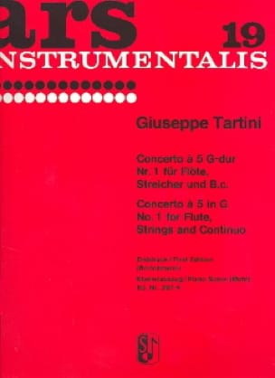 Concerto à 5 G-Dur Nr. 1 - Flöte Klavier - TARTINI - Partition