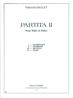 Partita 2 Vincent Paulet Partition Flûte traversière