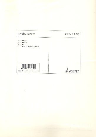 Flöten-Konzert e-moll Franz Benda Partition
