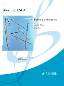 Points de rencontre Alexis Ciesla Partition Flûte traversière