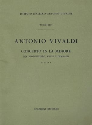 Concerto en la min. - F. 3 N° 4 VIVALDI Partition