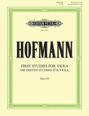 Les premières études pour alto op. 86 Richard Hofmann Partition Alto