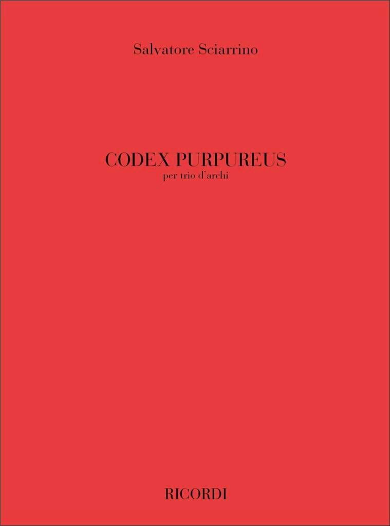Codex Purpureus Salvatore Sciarrino Partition