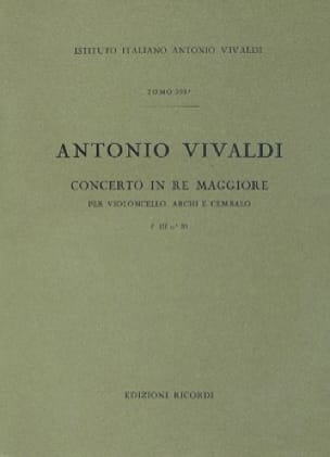 Concerto en Ré Maj. - F. 3 N° 20 - Partitura VIVALDI Partition