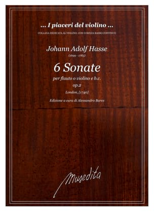 6 sonate per violino o flauto traverso e b.c. - Johann Adolf Hasse