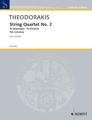 Quatuor A Cordes N°2 - The Cemetery THEODORAKIS Partition Quatuors
