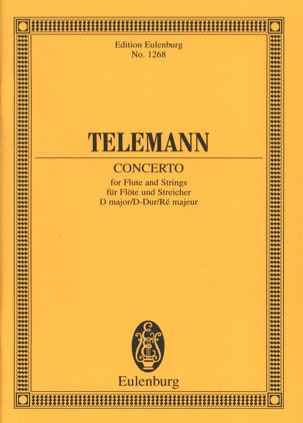 Flöten-Konzert D-Dur TELEMANN Partition Petit format
