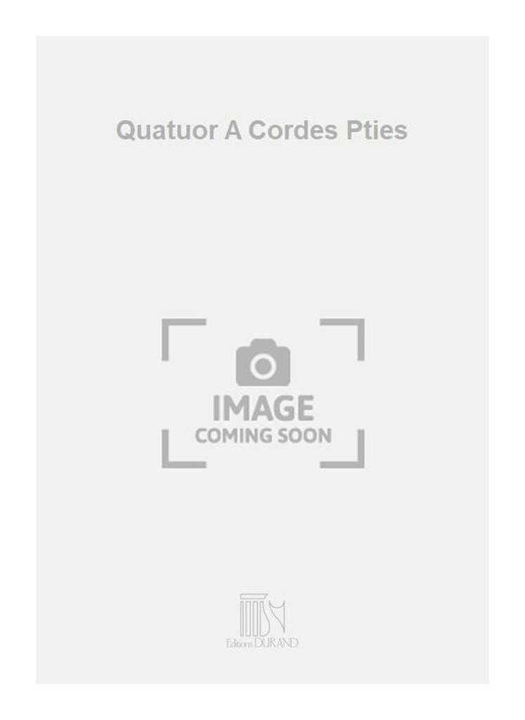 Quatuor en mi majeur - Parties Marcel Delannoy Partition Quatuors