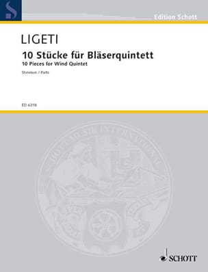 10 Stücke für Bläserquintett - Stimmen LIGETI Partition Quintettes