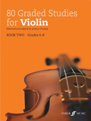 80 Graded Studies for Violin. Book 2 Jessica O'Leary Partition Violon