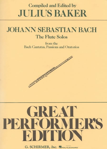 Flute Solos Bach Cantatas, Passions & Oratorios - BACH - Partition