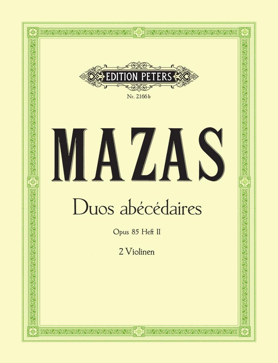Duos abécédaires op. 85 cahier 2 - MAZAS - Partition - Violon