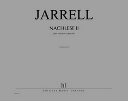 Nachlese 2 - Michael Jarrell - Partition - Grand format