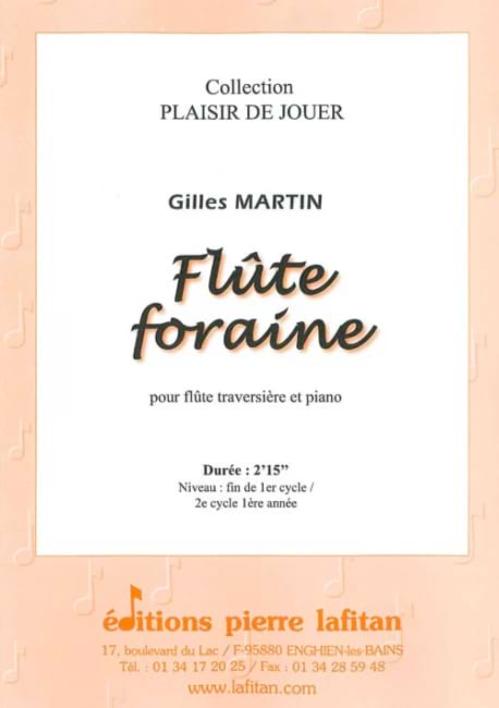 Flute Foraine Gilles Martin Partition