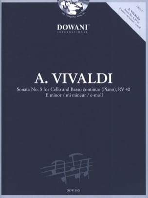 Sonata n° 5 for Cello and Basso Continuo Piano Rv 40 In E Minor