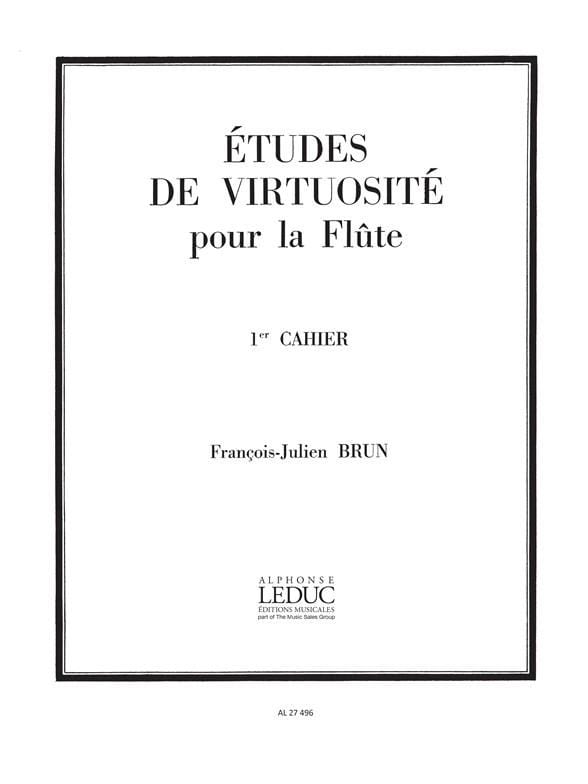 Etudes de virtuosité - 1er Cahier - François-Julien Brun - Partition