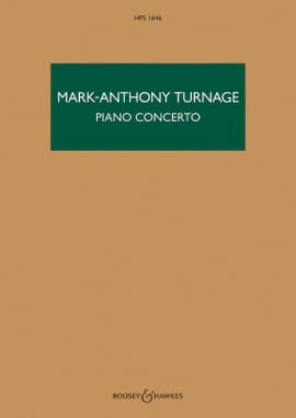 Piano Concerto Mark-Anthony Turnage Partition Grand format