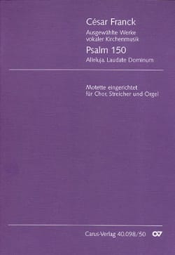 Psalm 150 - Chor, Streicher, Orgel - Score - FRANCK - Partition