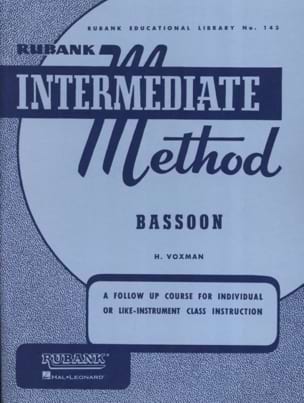 Bassoon Intermediate Method Voxman Partition Basson