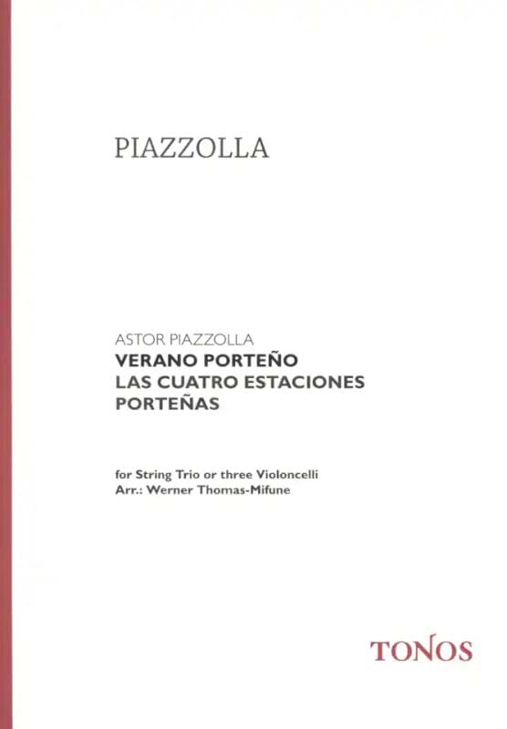Verano Porteño - String Trio - score - Astor Piazzolla - Partition