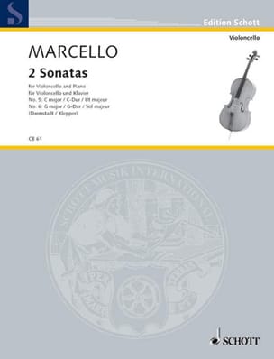 2 Sonaten G-Dur / C-Dur Benedetto Marcello Partition Violoncelle