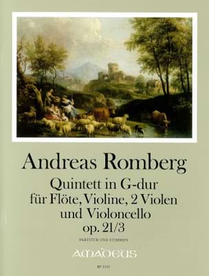 Quintette Opus 21 N°3 En Sol Maj. - Andreas J. Romberg - Partition