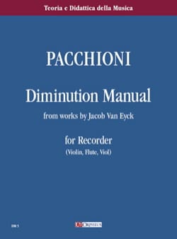 Manuale di Diminuzione - Flauto Dolce - Giorgio Pacchioni - Partition