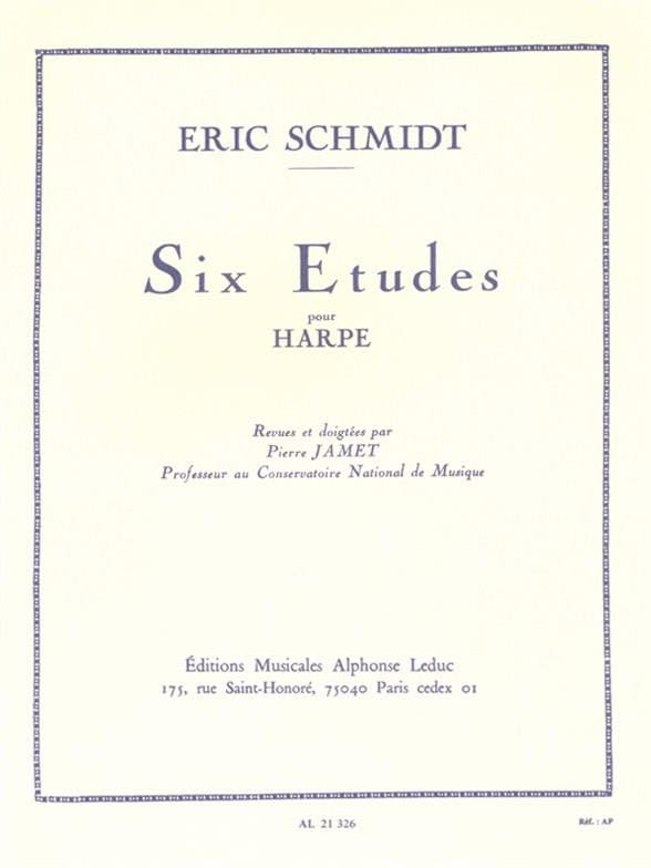 6 Etudes Eric Schmidt Partition Harpe