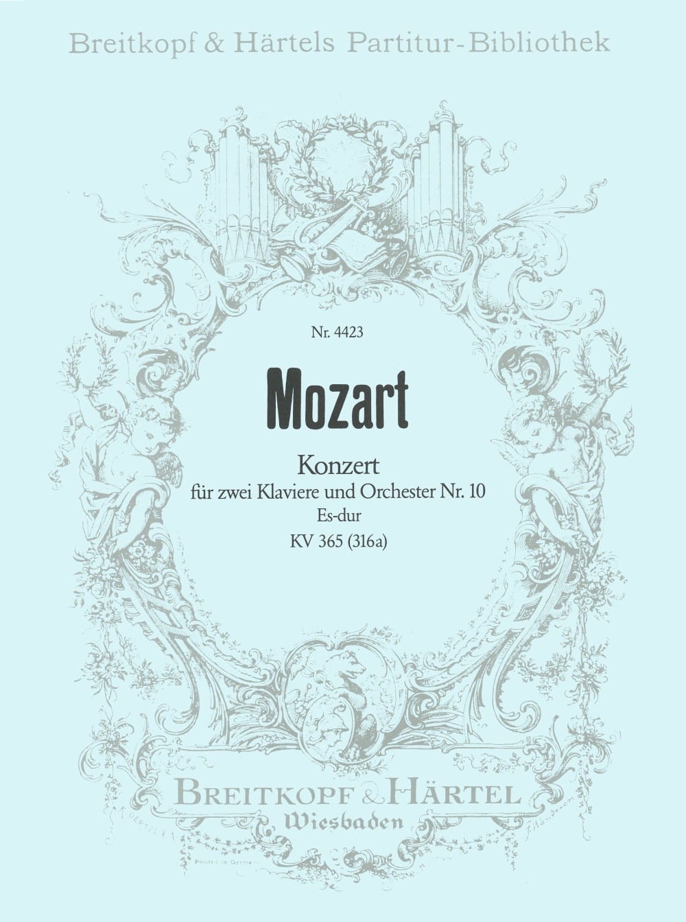 Konzert Nr. 10 für 2 Klaviere Es-Dur KV 365 - Partitur - MOZART