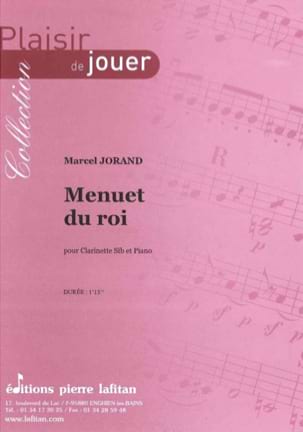 Menuet du Roi Marcel Jorand Partition Clarinette