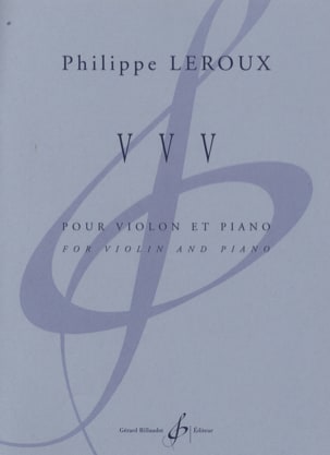 VVV Philippe Leroux Partition Violon